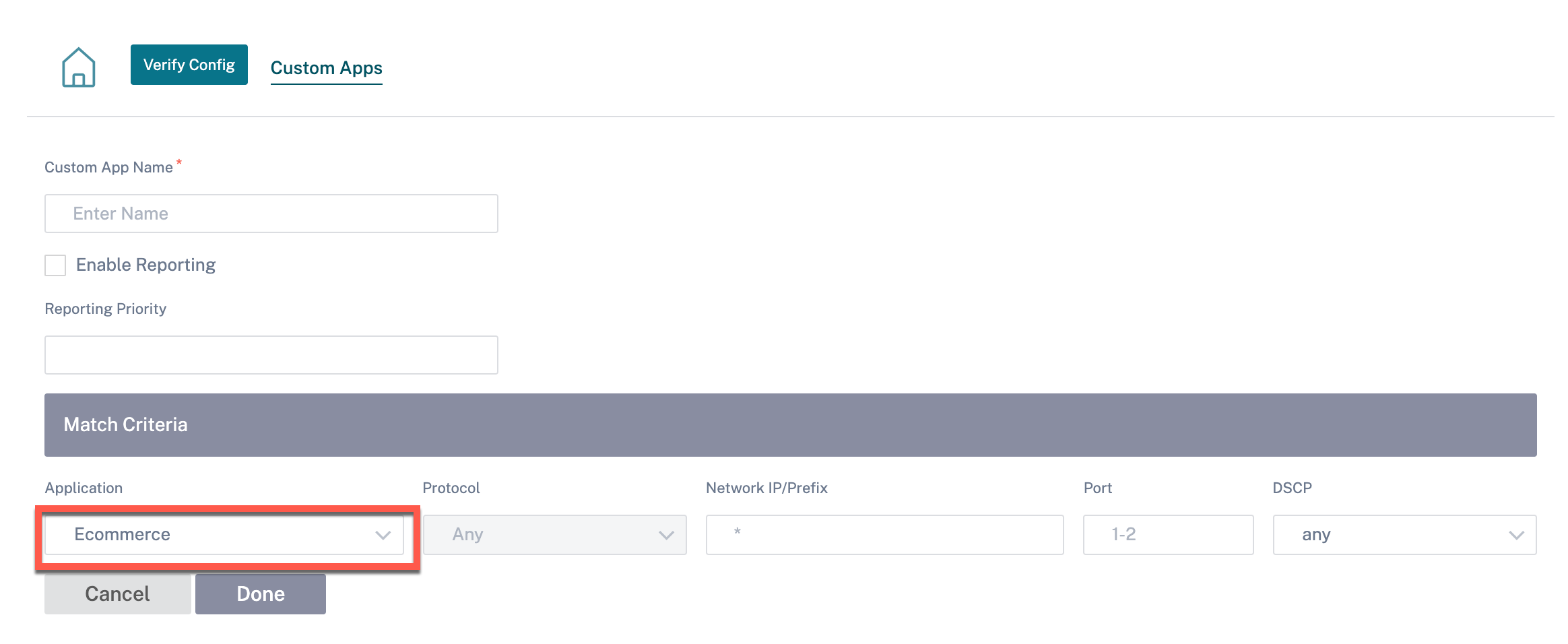 IP protocol custom application