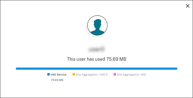 Bandwidth detail view for single user