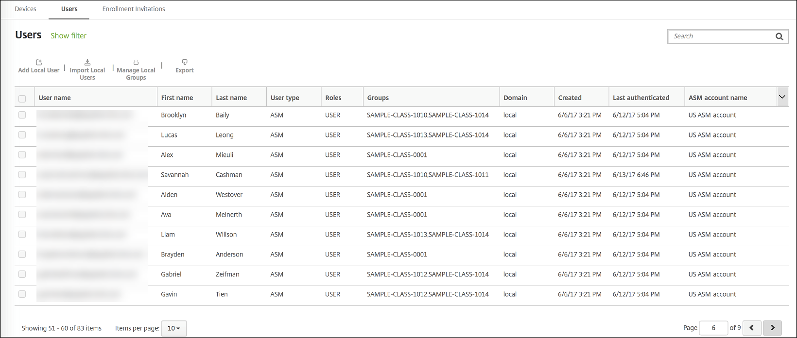 Apple Deployment Program settings screen