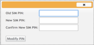 Modify PIN
