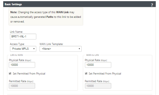 MPLS gateway mode WAN links branch