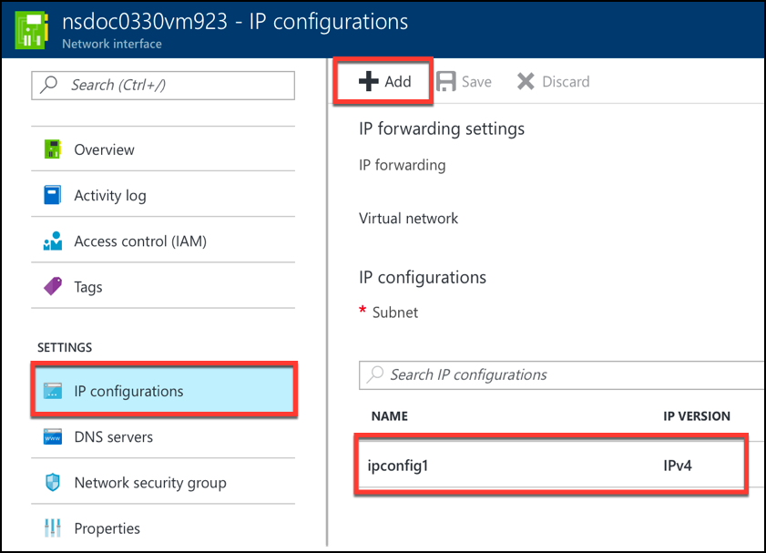 Multi IP configuration