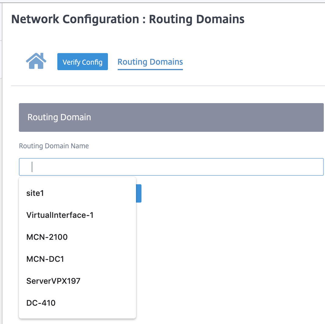 Network segmentation routing domains