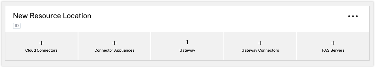 New Resource Location with no Connectors