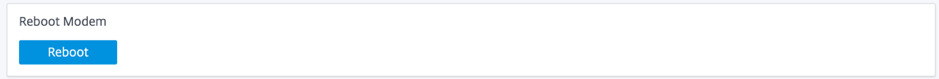 New user interface reboot modem