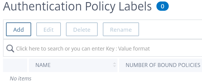 Add Policy label1