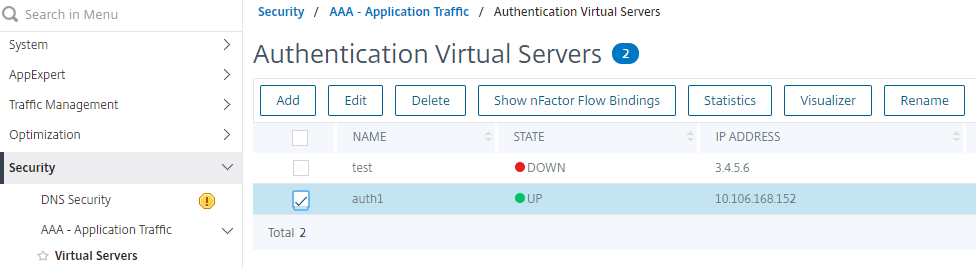 Adding or editing an authentication server