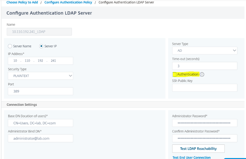 Add ldap auth