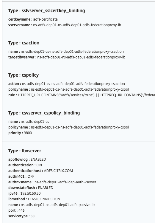 List of objects created on instance 6