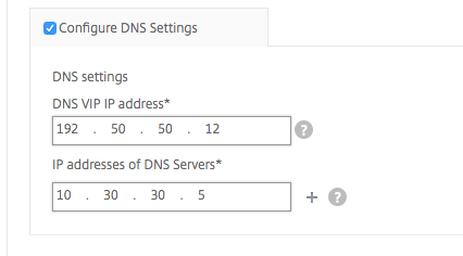 Configure DNS VIP for DNS servers