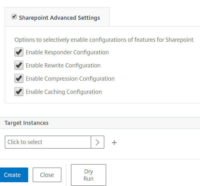 Target instances