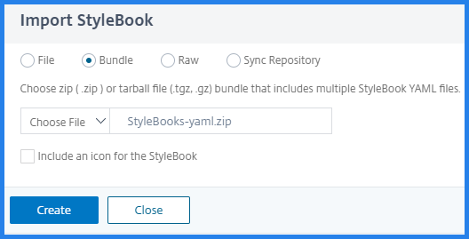 Import a StyleBook bundle