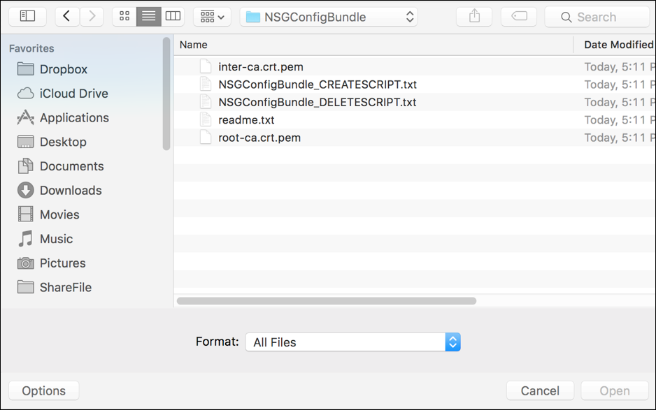 Citrix Gateway configuration screen