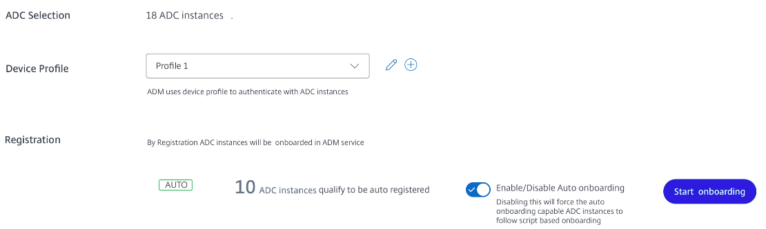 Onboard ADC using built-in agent