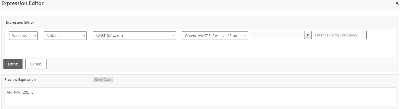 Configure frequency