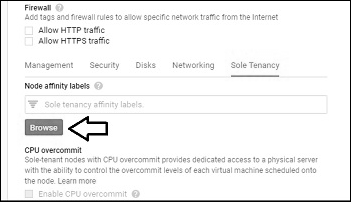 Assign an affinity label