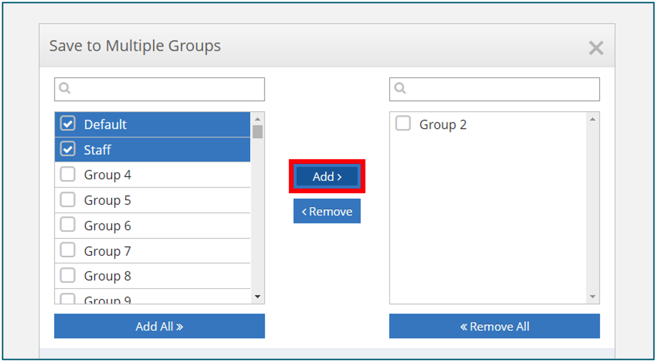 Citrix SIA WEB SECURITY MULTI GROUP ADD