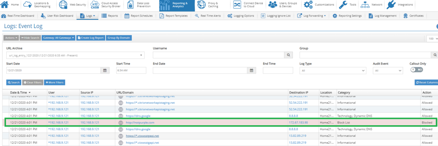 Blocked List Use Case 2 Reporter Stats