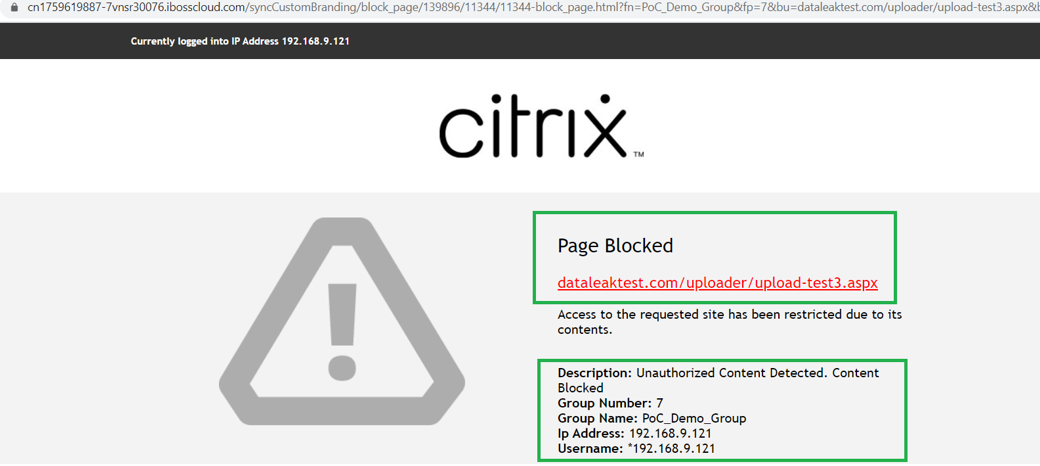 DLP Sensitive Data Block via SSL enabled IPsec Tunnel