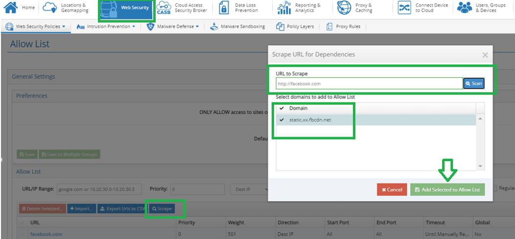 How to Scrape an Allow List