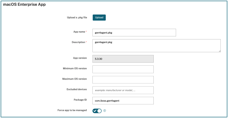 Citrix SIA AGENT MAC DEPLOY CEM UPLOAD