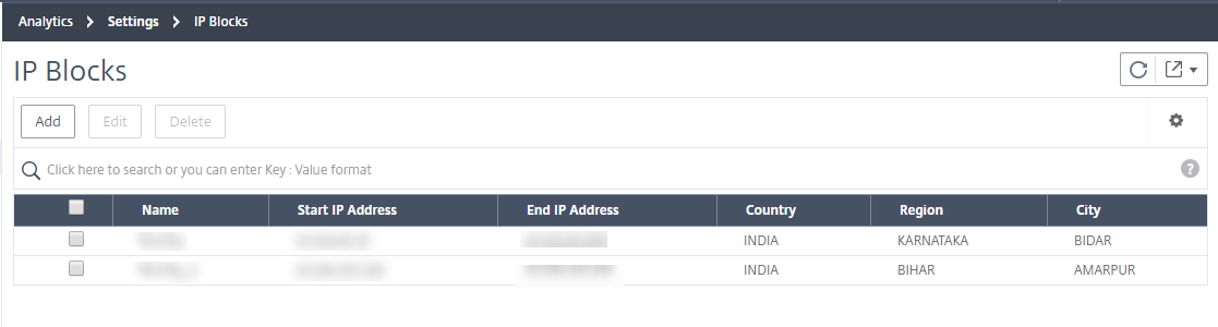 Private IP blocks