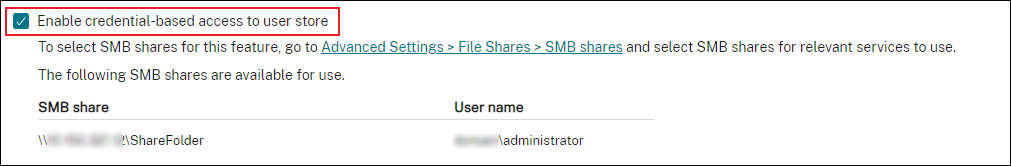 Profile Management - Advanced settings