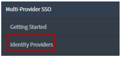 Add identity provider