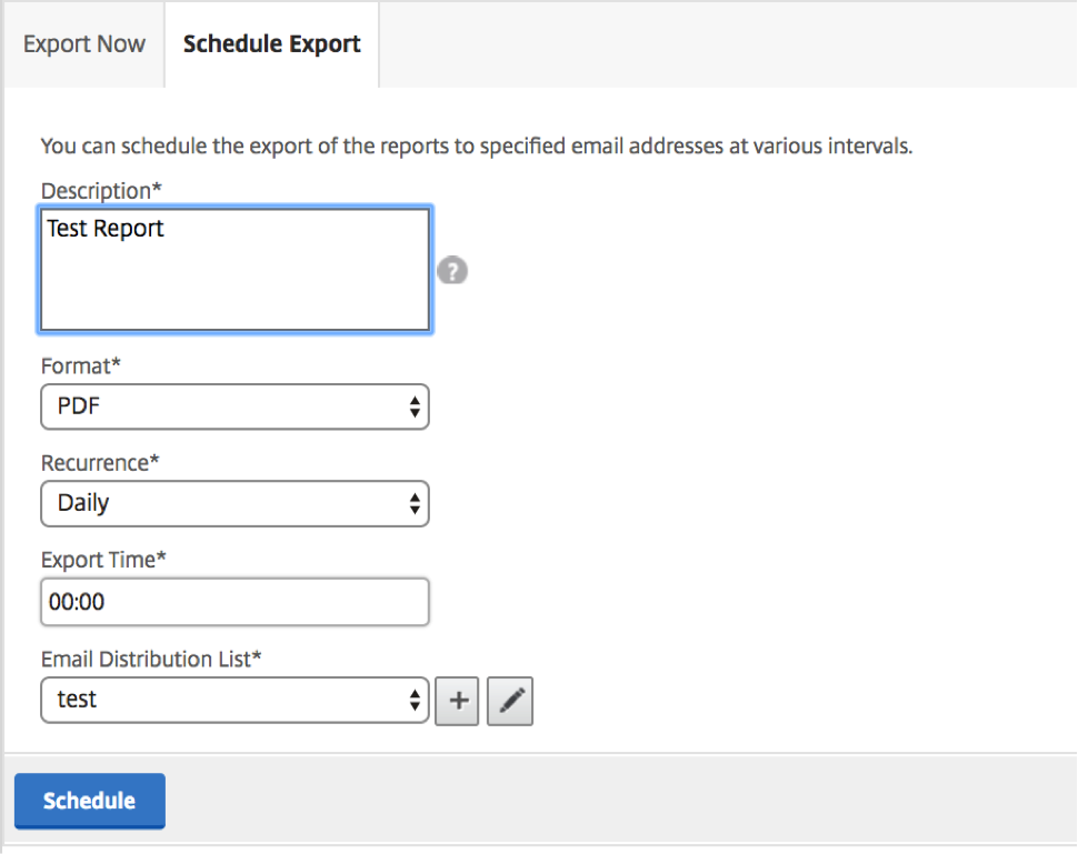 lSchedule logs