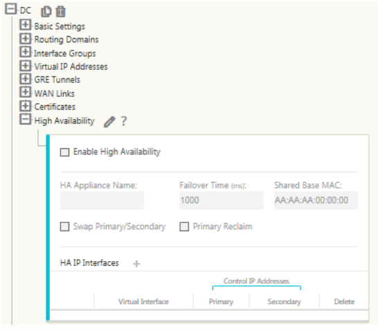 SD-WAN high availability1