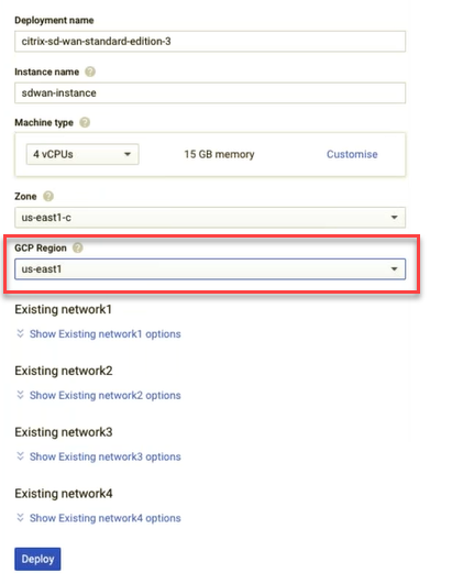 Create SD-WAN SE instance