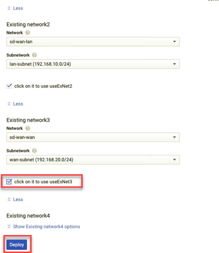 Create SD-WAN SE instance