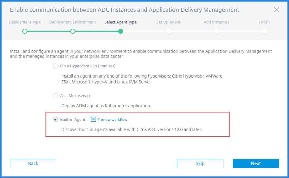 Configure a built-in agent