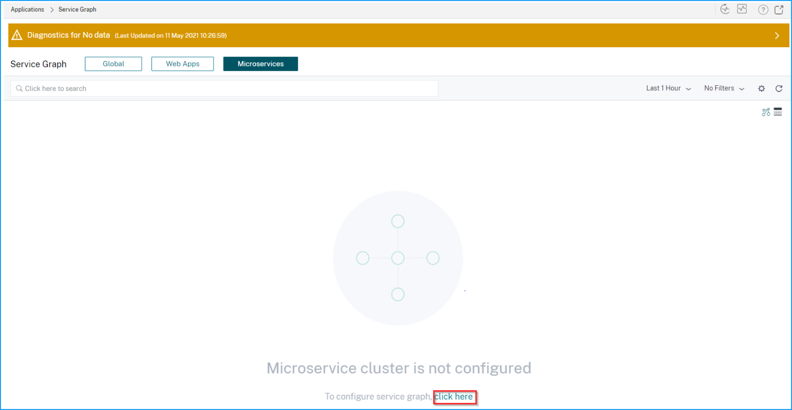 Configure service graph