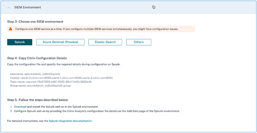 SIEM environment