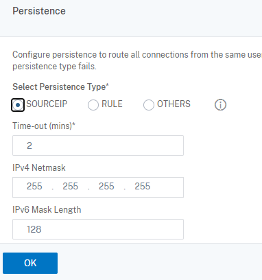 Configure persistence