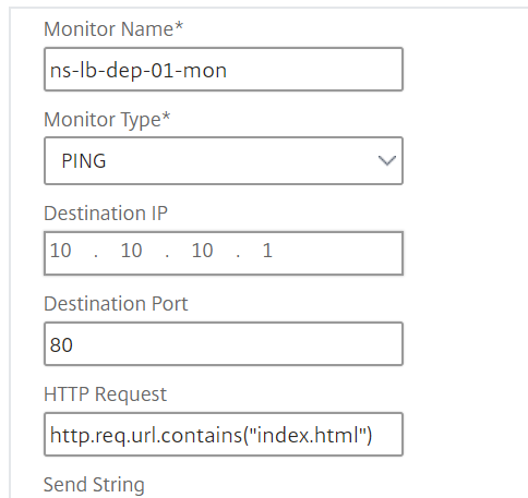 Create monitors in the target instance