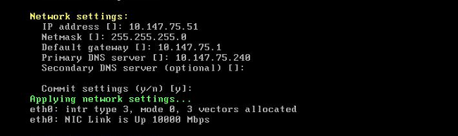 Cluster node setup