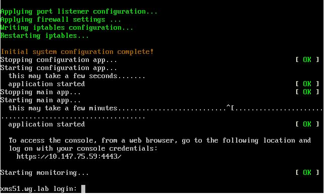 Cluster node setup