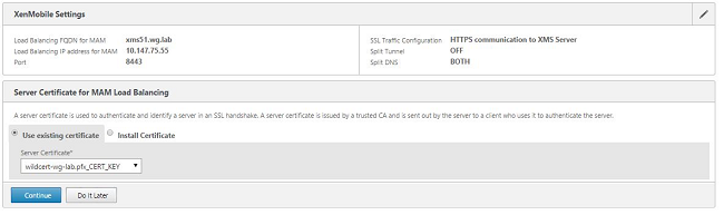 Cluster node setup