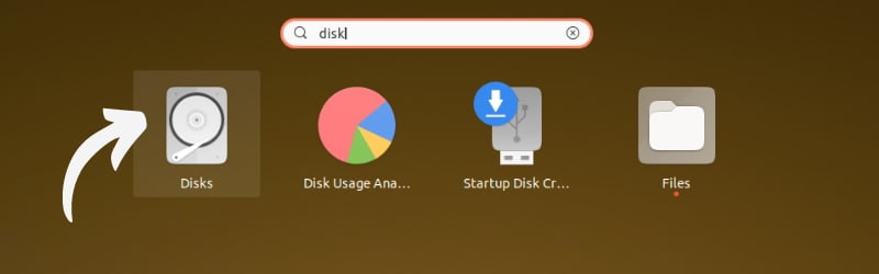 GNOME Disks Tool