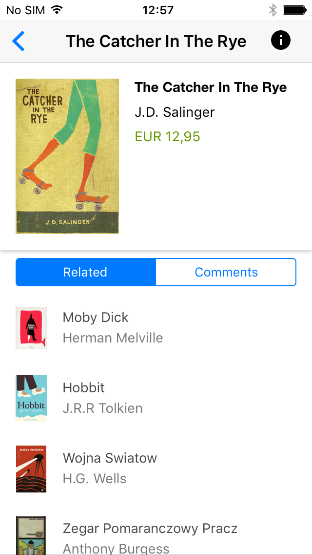 Bookstore example on iOS