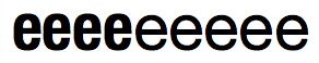 Font-stretch results with a font having 2 faces, one condensed and one normal.