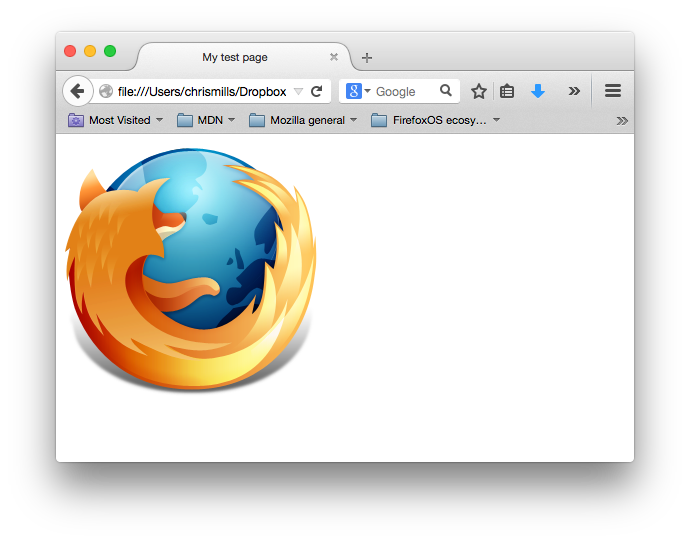 基础网页截图，FireFox 标志：一只盘旋在地球上的火狐