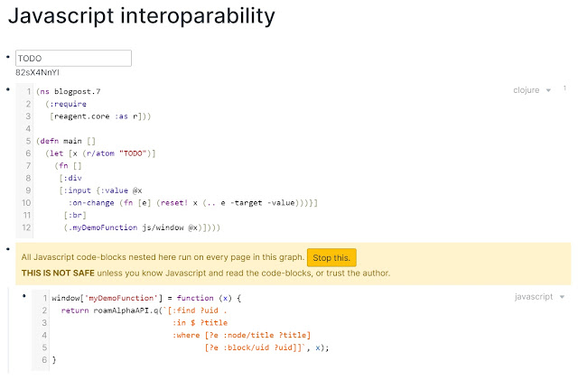 javascript interoperability