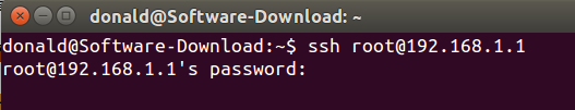 openwrt ssh login