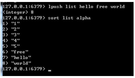 redis排序（sort）