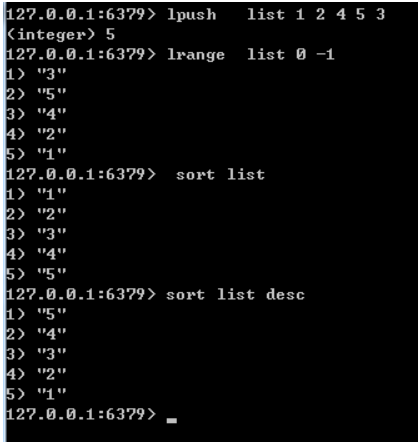 redis排序（sort）