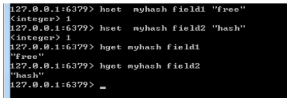 redis hset key 