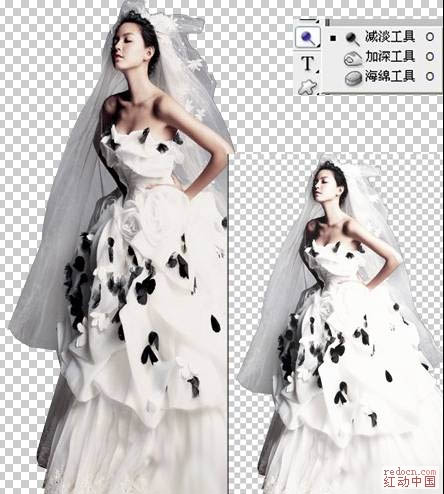 Photoshop 打造超梦幻美女天使婚片